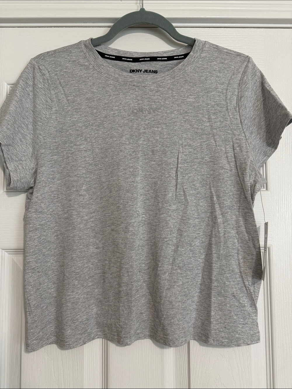 DKNY Light Gray Short Sleeve Crew Tee